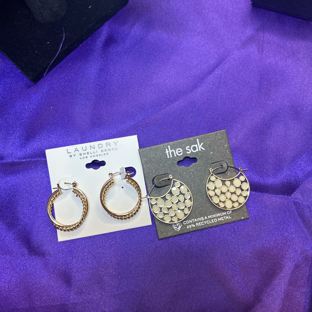 The Sak Gold Hoop Earrings 24$